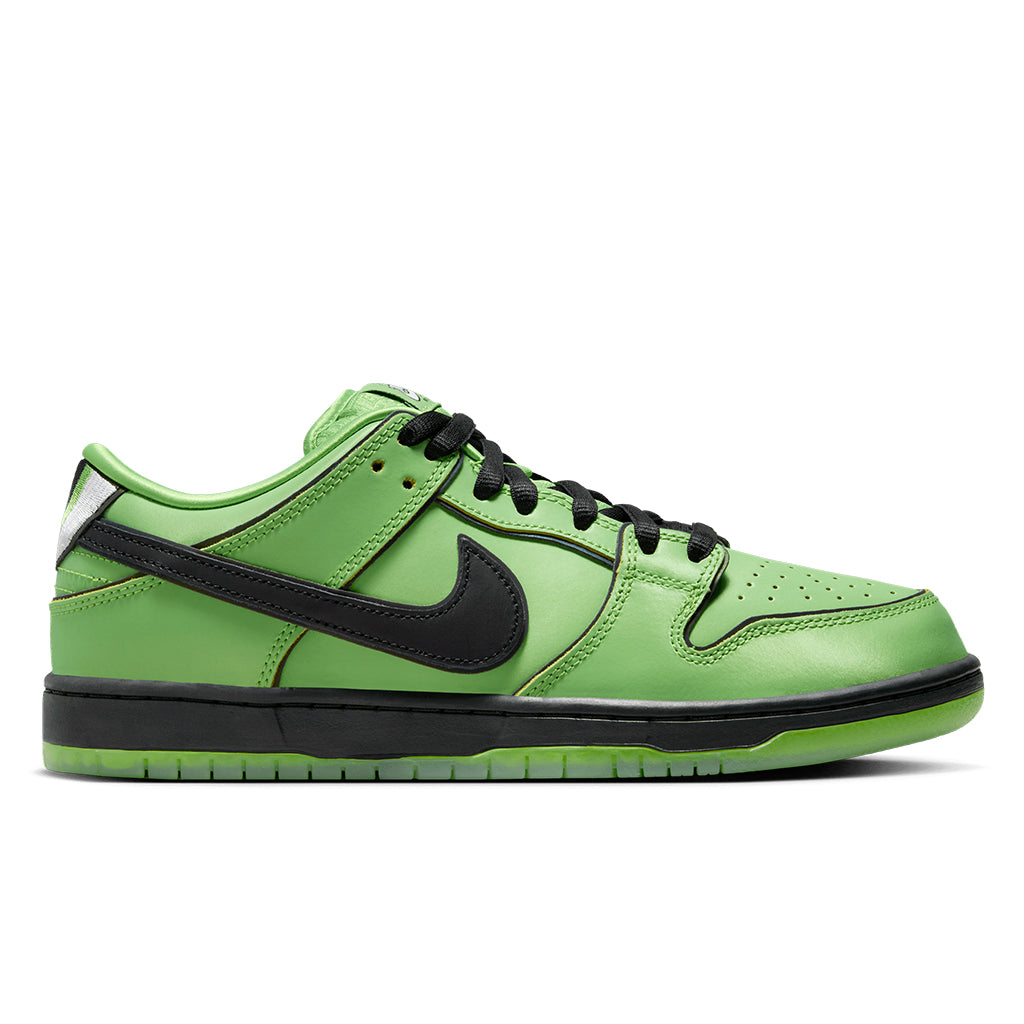 Nike SB Dunk Low Pro QS Powerpuff Girls Buttercup Mean Green/Black-Lotus Pink FZ8319-300