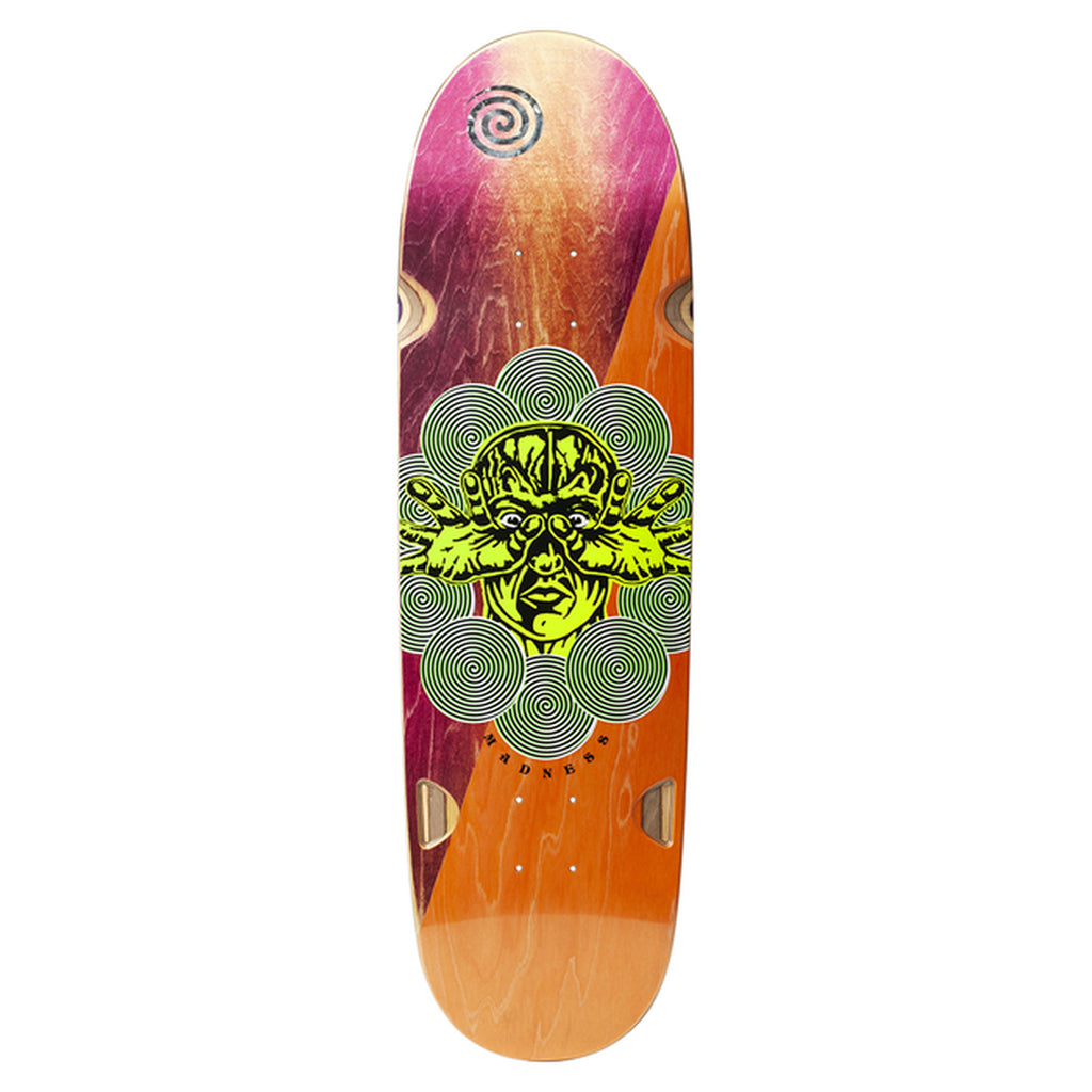 MADNESS マッドネス スケボー デッキ ALLA 狭けれ R7 MIDDLE SLICK DECK YELLOW GREEN 8.5インチ  NO66